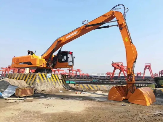 Rotating Grab, Stationary Material Handling Machine Ygz420 Dock Unloading 