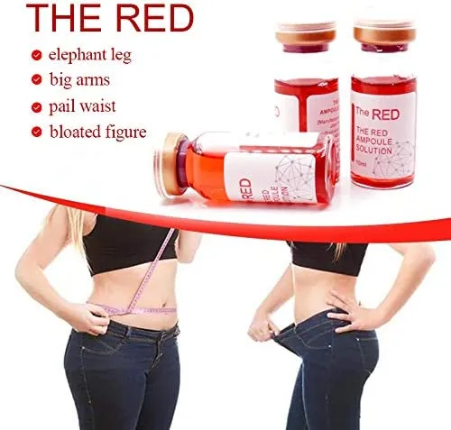 High Quality Lipo Lab Kybella Solution Fat Burning Site Injections Lipolysis Injection The Red Slimming Ampoule Solution for Face Body 