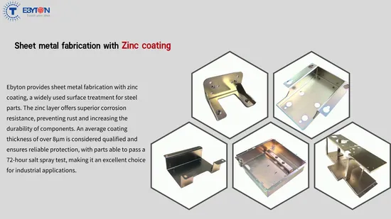 Durable Zinc Coated SPCC Iron Sheet Metal Fabrication Services for Medical Device 