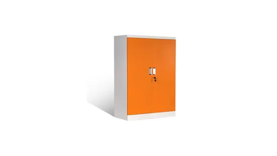 Steel Storage Shelving Cabinet with Two Door Office Metal Furniture Filing Cabinet 